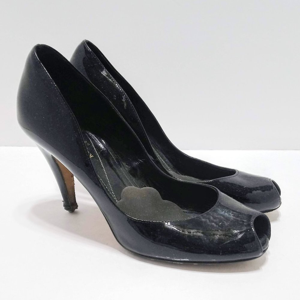 Kate Spade Classic Peep Toe Heels Pumps 7B Black